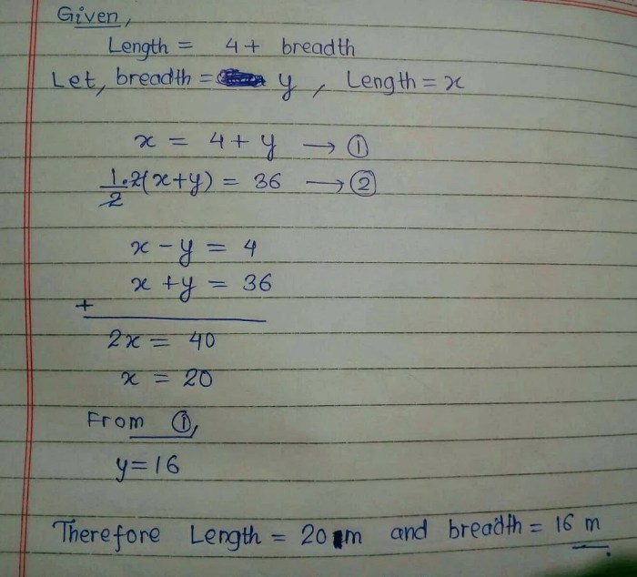 The perimeter of a rectangular garden is 43.8