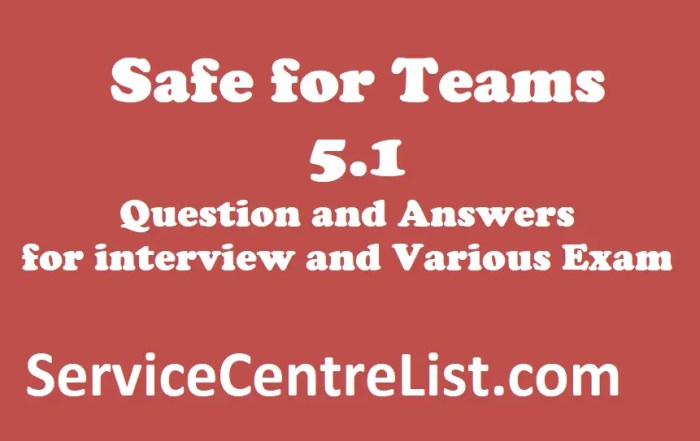 Safe for teams 6.0 exam questions and answers pdf